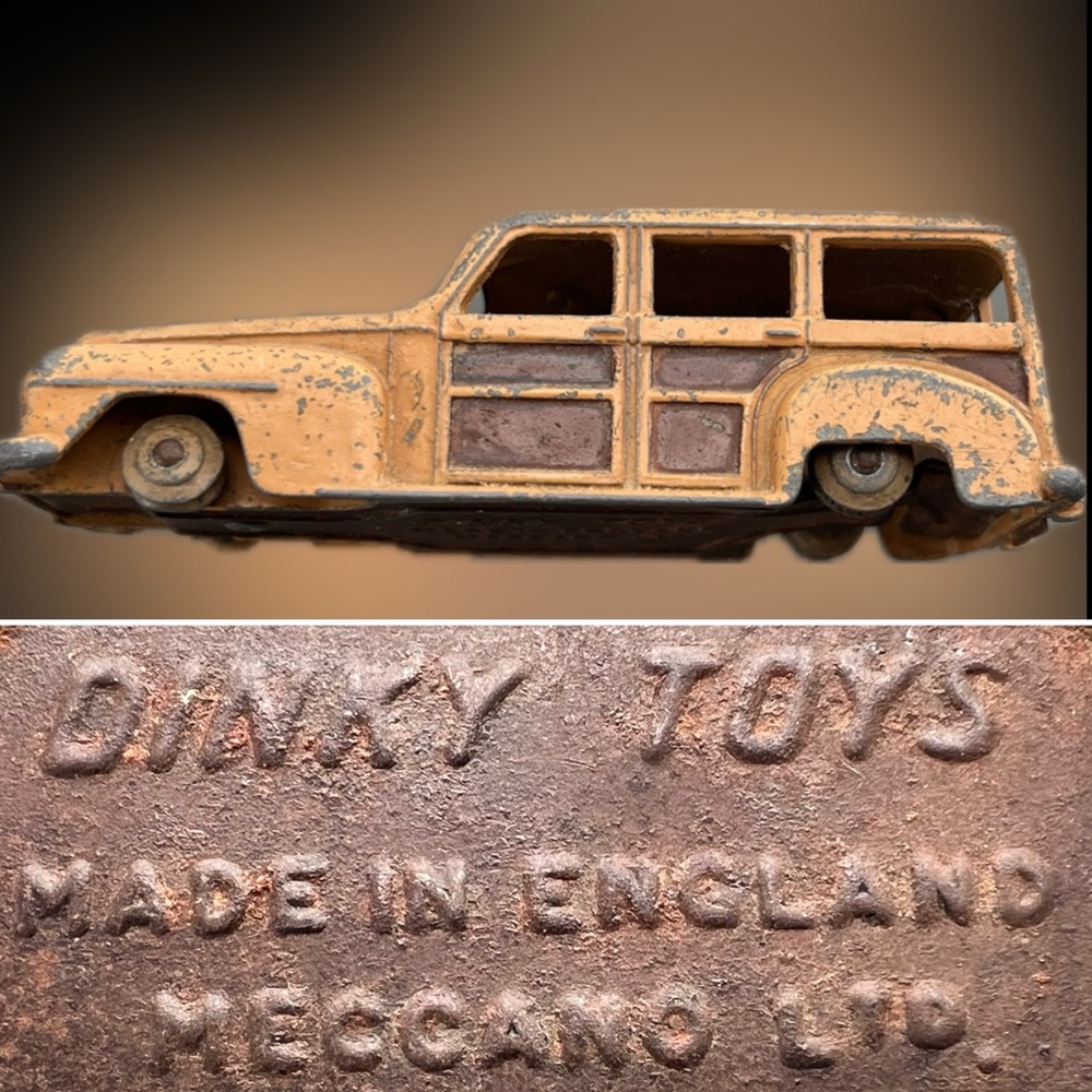 🚙Vintage Dinky Toys 27f Plymouth Woody Estate Wagon 1950s Meccano England Panels